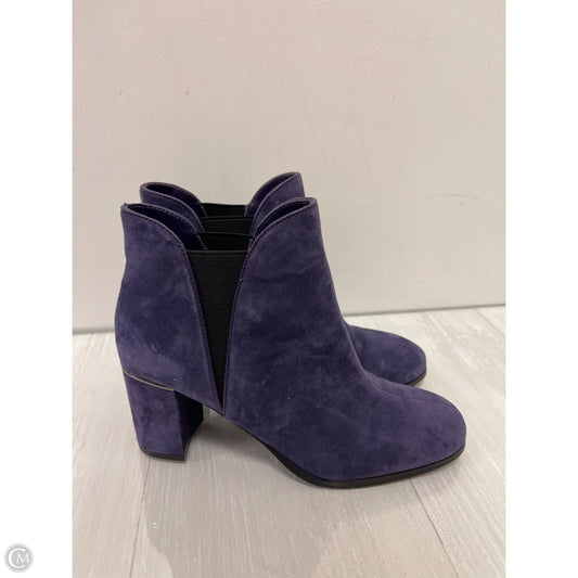 Boots Ankle Heels By White House Black Market In Purple, Size: 6.5