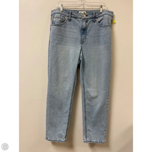 Jeans Boyfriend By Seven 7 In Blue Denim, Size: 14