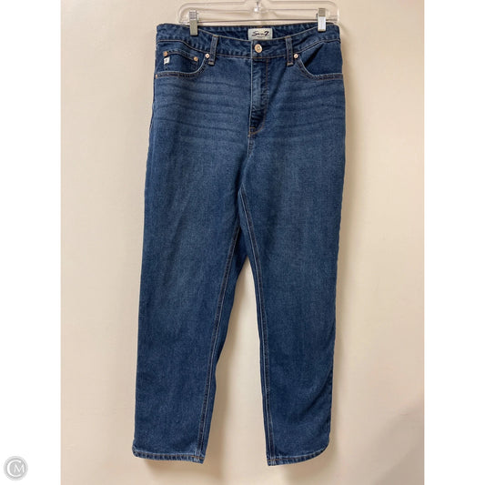 Jeans Boyfriend By Seven 7 In Blue Denim, Size: 14