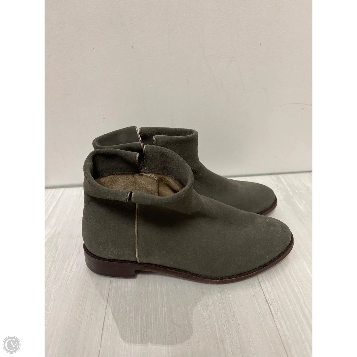 Boots Ankle Flats By Johnston & Murphy In Grey, Size: 7