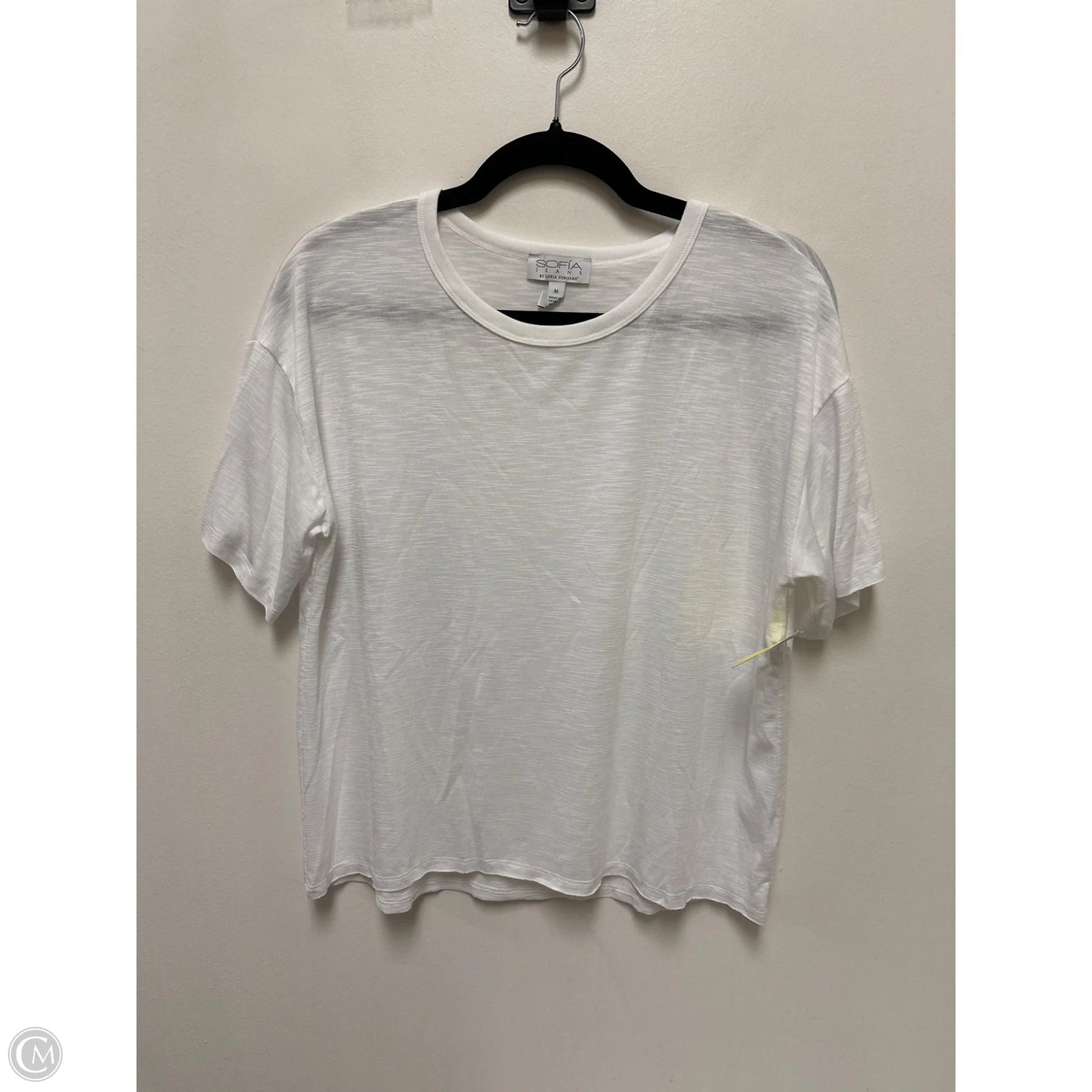 Top Short Sleeve By Sofia By Sofia Vergara In White, Size: M