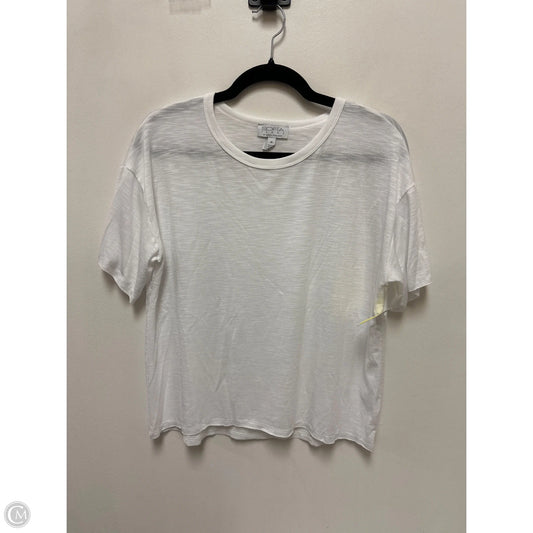 Top Short Sleeve By Sofia By Sofia Vergara In White, Size: M