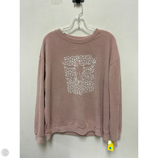 Sweater By Clothes Mentor In Pink, Size: 1x