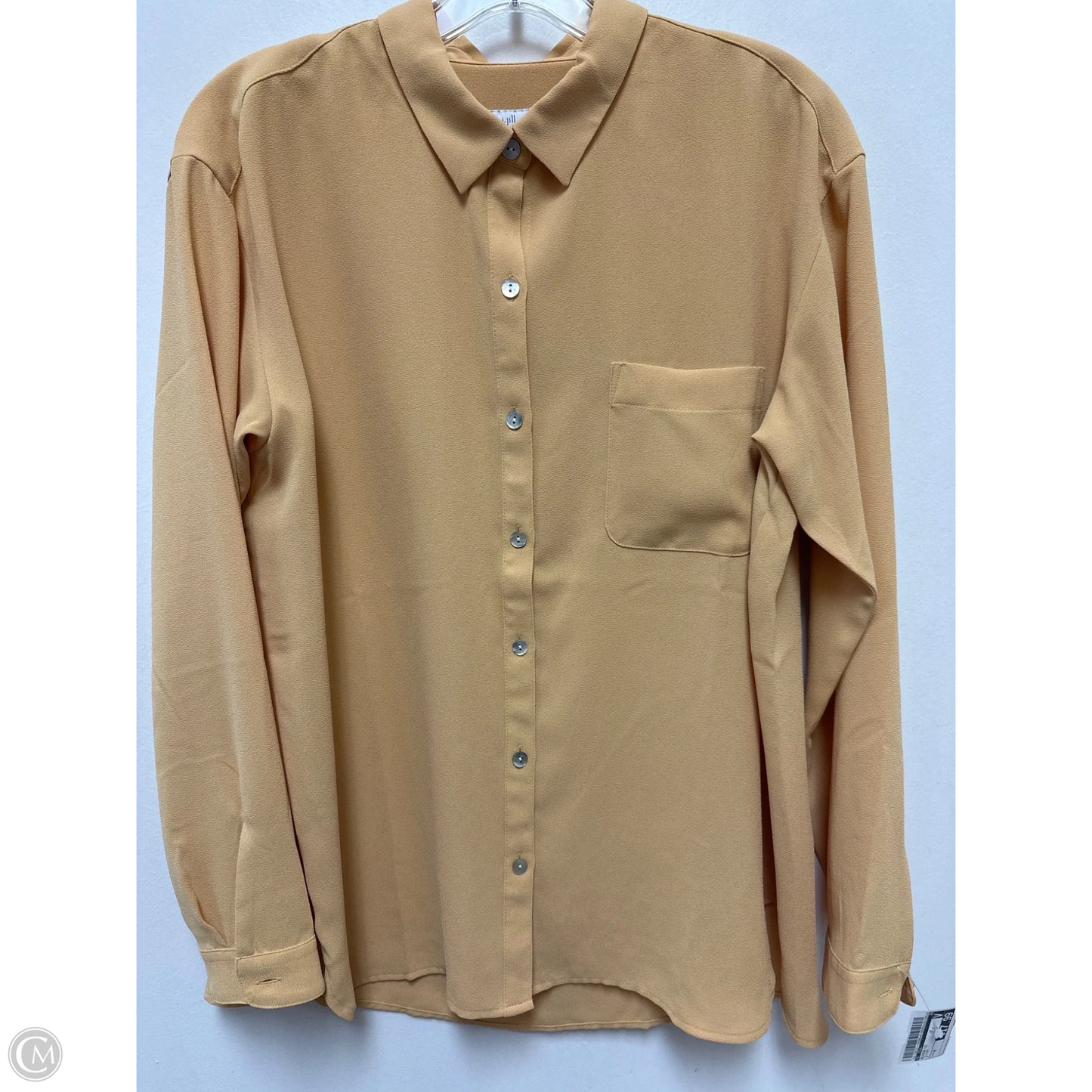 Blouse Long Sleeve By J. Jill In Yellow, Size: M
