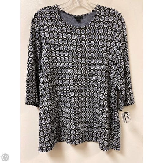 Top Short Sleeve By J. Jill In Navy, Size: L