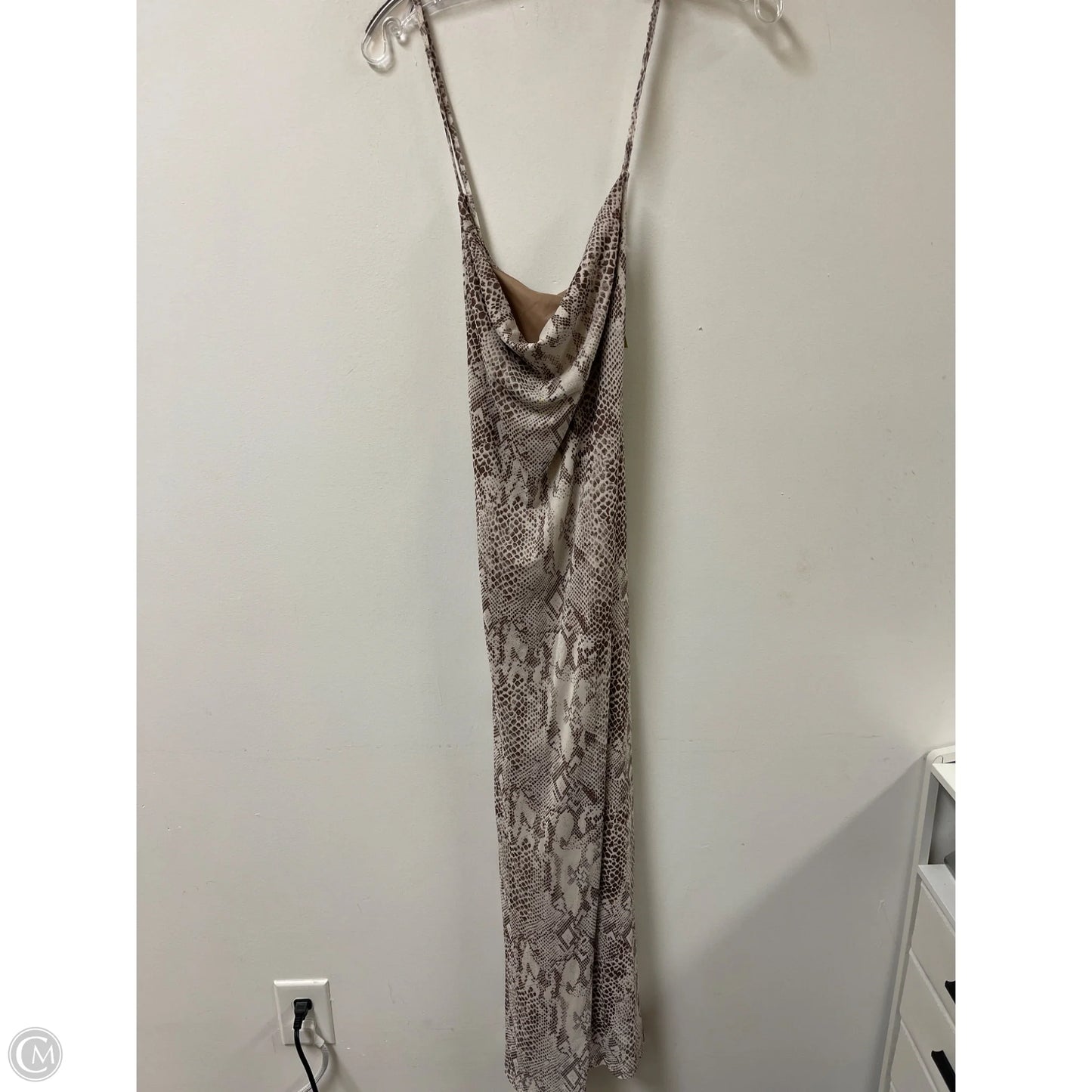 Dress Casual Midi By Rachel Zoe In Snakeskin Print, Size: L