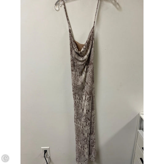 Dress Casual Midi By Rachel Zoe In Snakeskin Print, Size: L