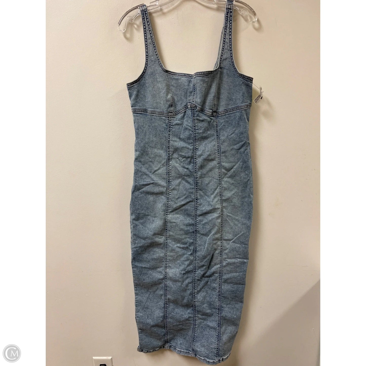 Dress Casual Midi By Wild Fable In Blue Denim, Size: 0