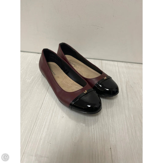 Shoes Flats By London Fog In Maroon, Size: 8