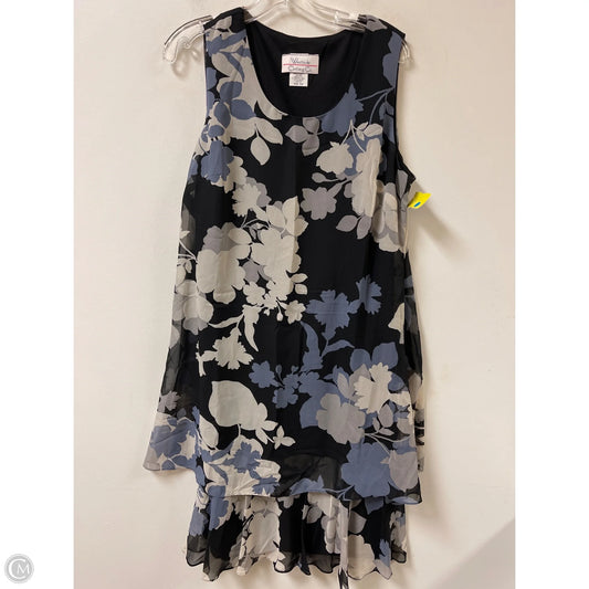 Dress Casual Midi By Clothes Mentor In Floral Print, Size: 1x