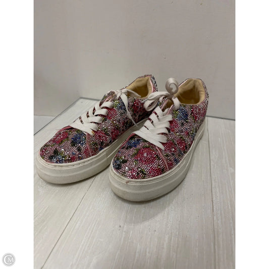 Shoes Sneakers By Betsey Johnson In Pink, Size: 7.5