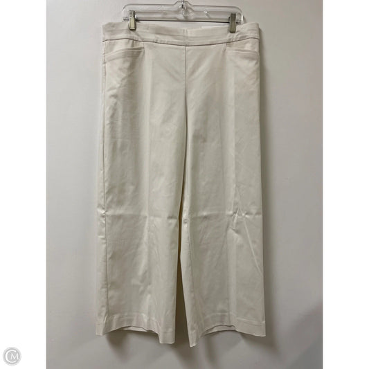 Pants Cropped By Chicos In Cream, Size: 14