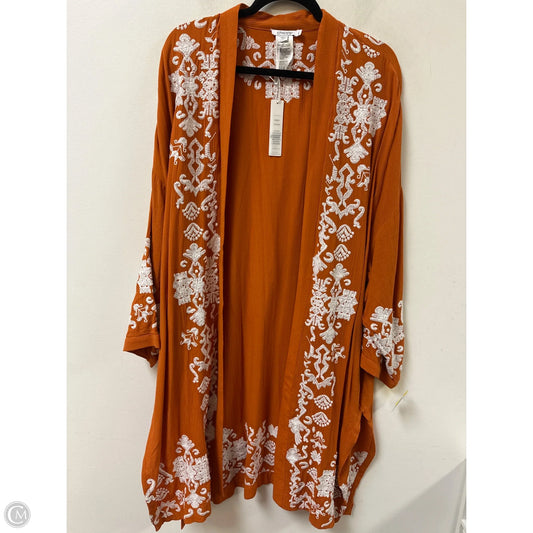 Kimono By Chicos In Orange, Size: Xl