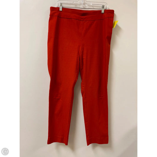 Pants Cropped By Chicos In Orange, Size: 14