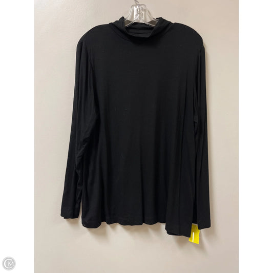 Top Long Sleeve By Chicos In Black, Size: L