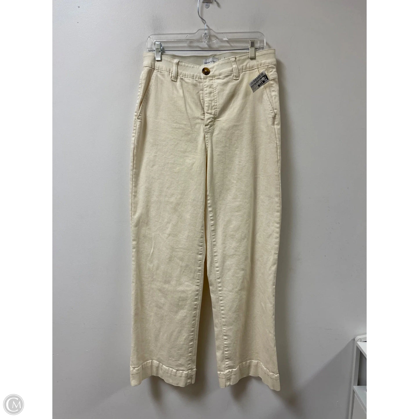 Pants Wide Leg By Gibson And Latimer In Cream, Size: 12