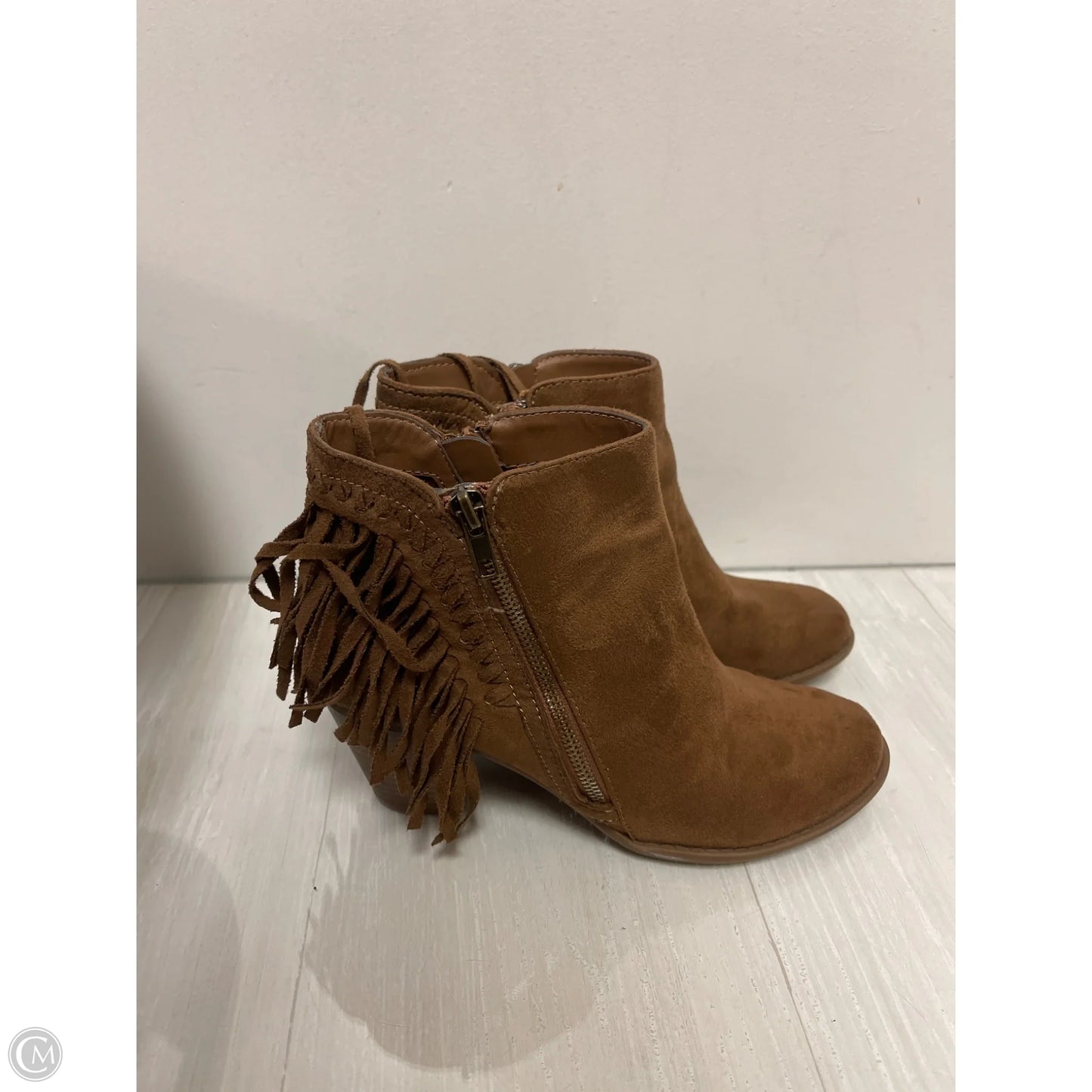 Boots Ankle Heels By Indigo Rd In Brown, Size: 8