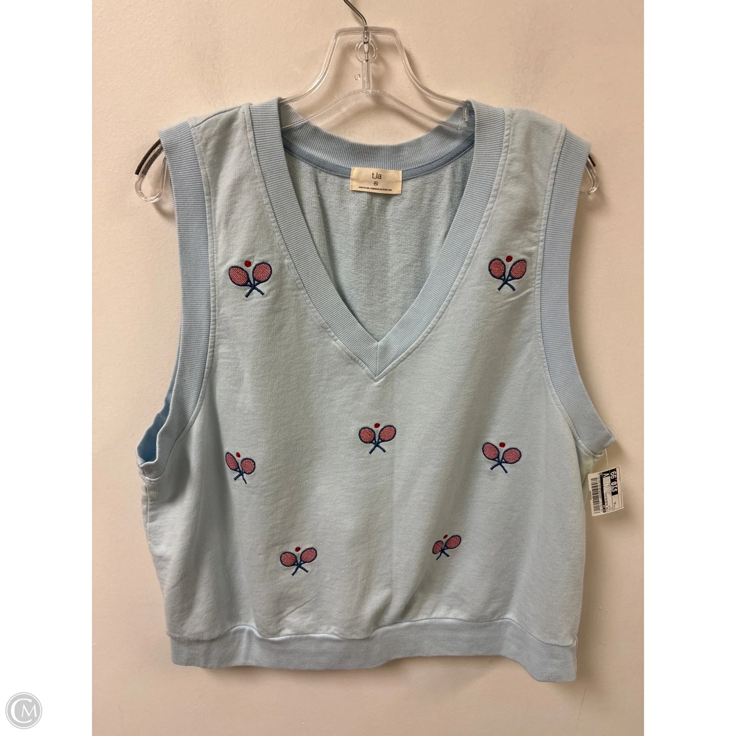 Top Sleeveless By T.la In Blue, Size: Xl