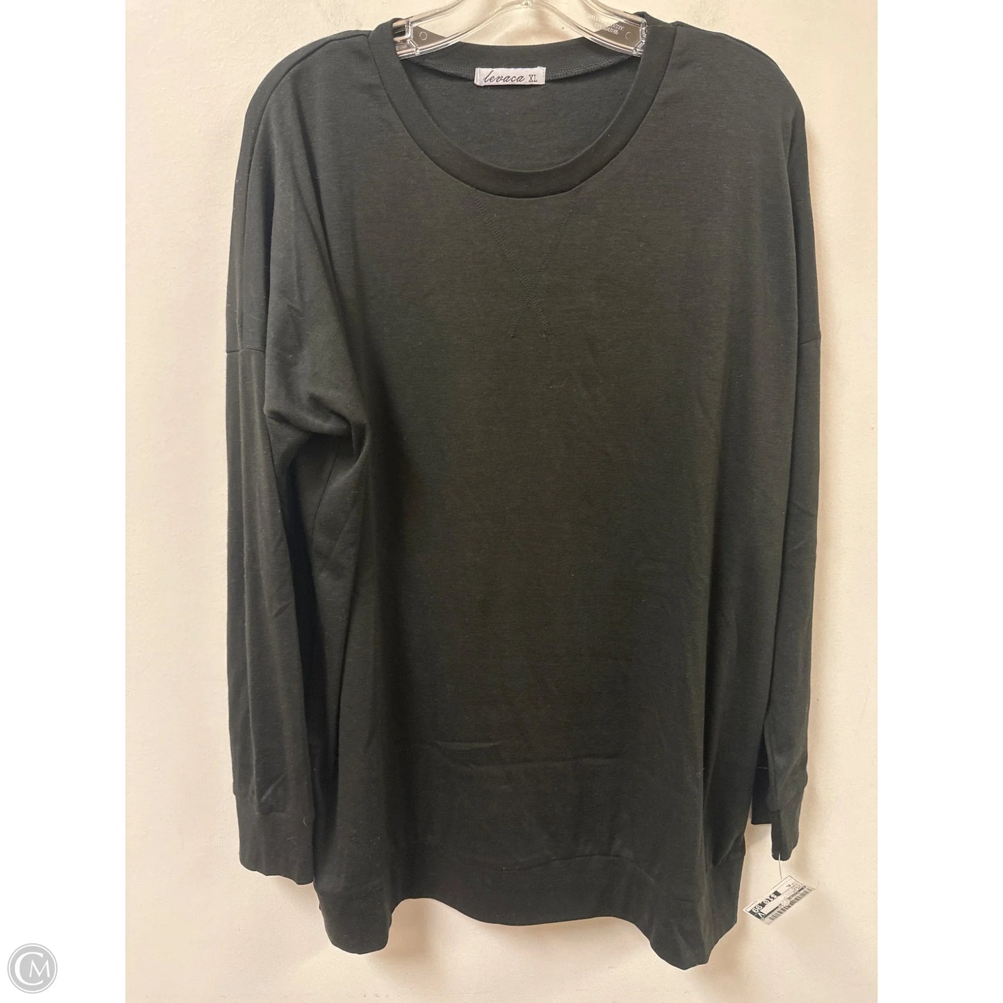 Top Long Sleeve By Clothes Mentor In Black, Size: Xl