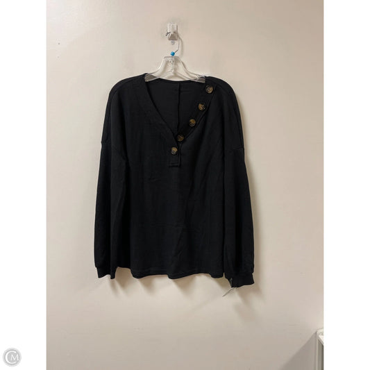 Top Long Sleeve By Clothes Mentor In Black, Size: Xl