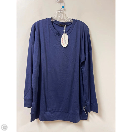 Top Long Sleeve By Clothes Mentor In Navy, Size: Xl