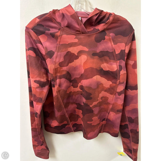 Athletic Top Long Sleeve Hoodie By Athleta In Pink, Size: S