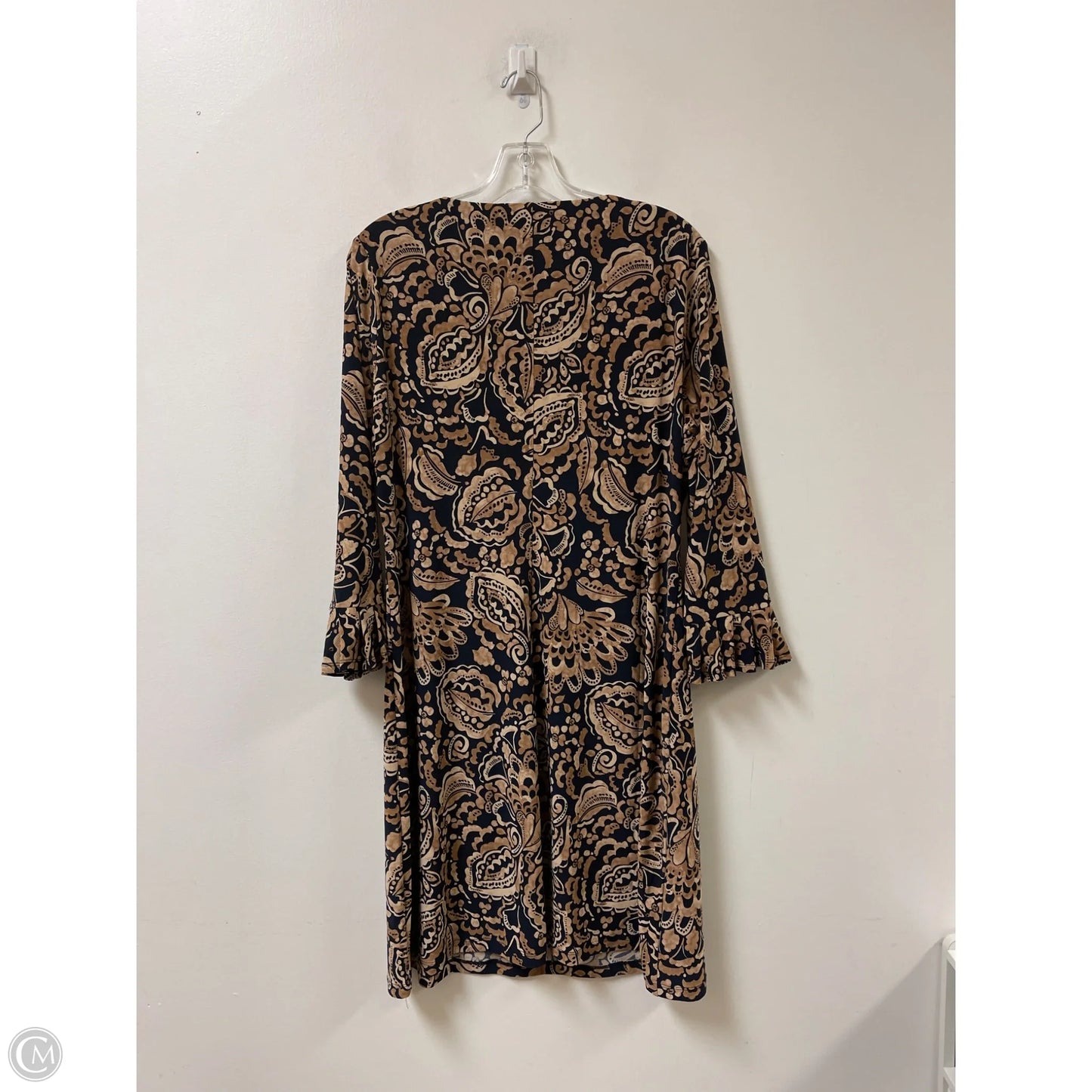 Dress Casual Midi By Tommy Hilfiger In Brown, Size: Xl