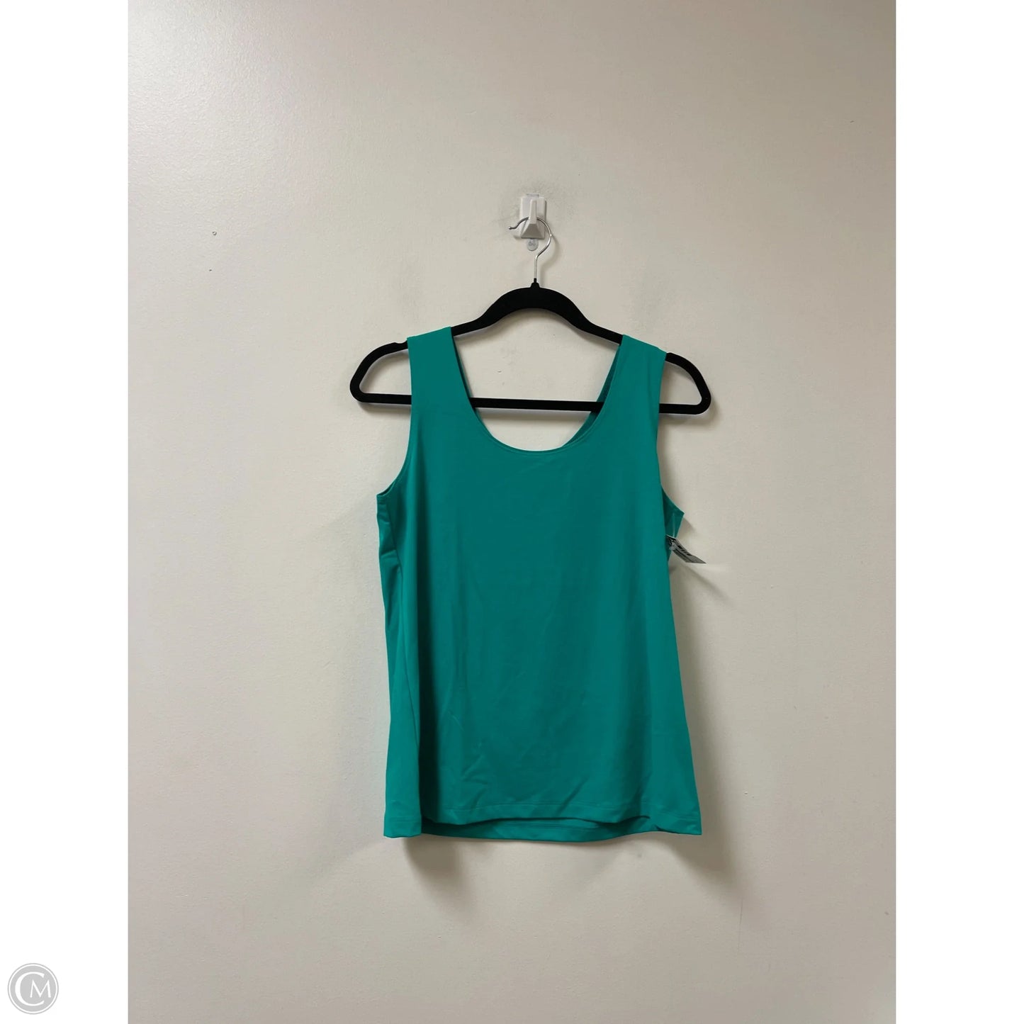 Top Sleeveless By Chicos In Green, Size: M