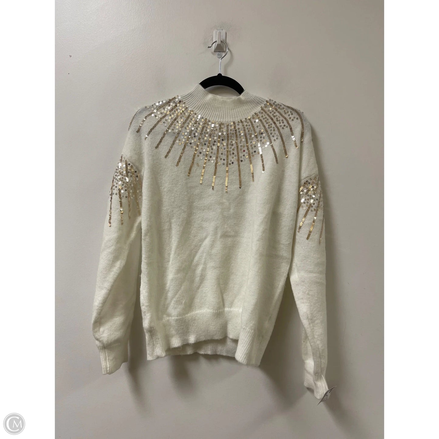 Sweater By Fate In Cream, Size: M