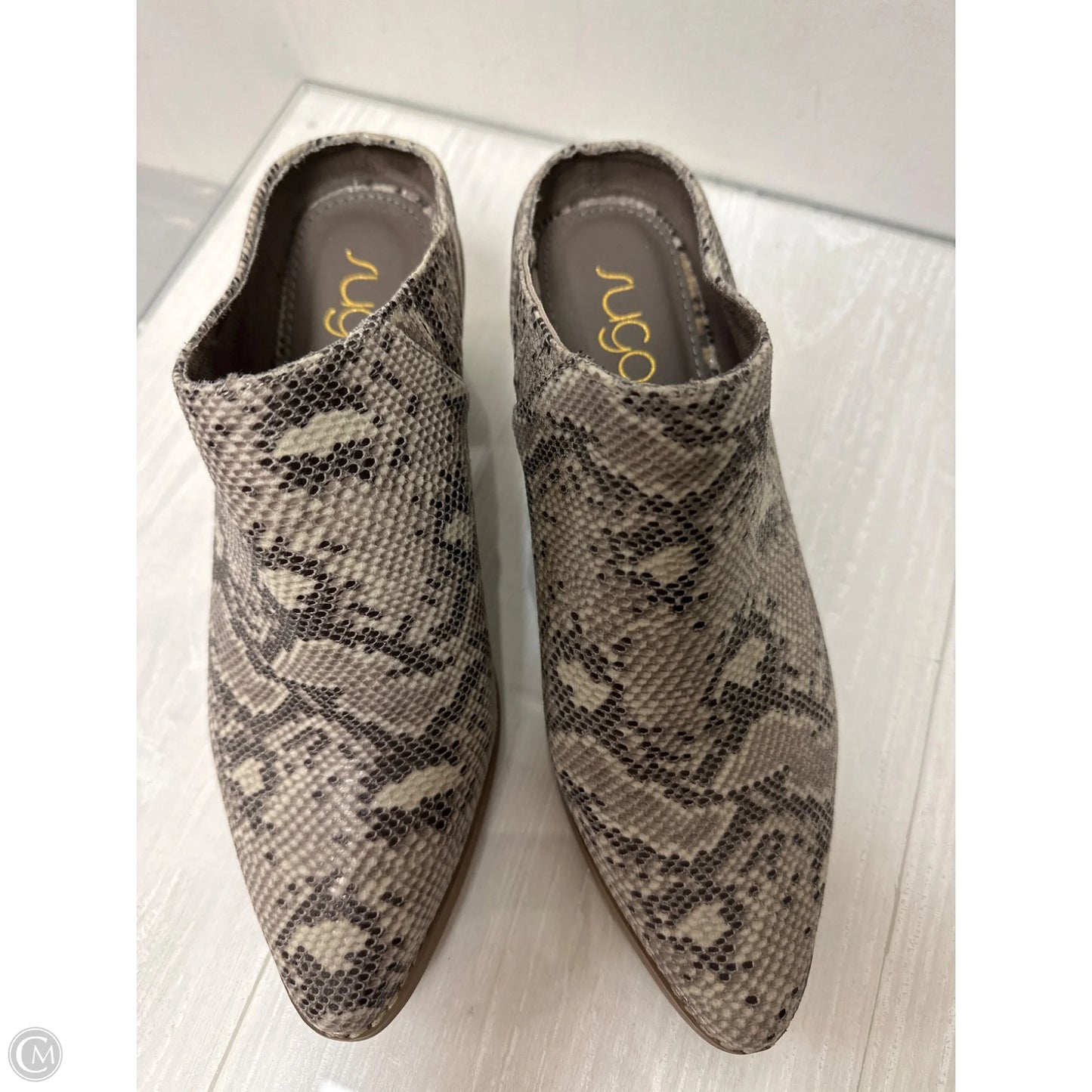 Shoes Heels Block By Sugar In Snakeskin Print, Size: 8