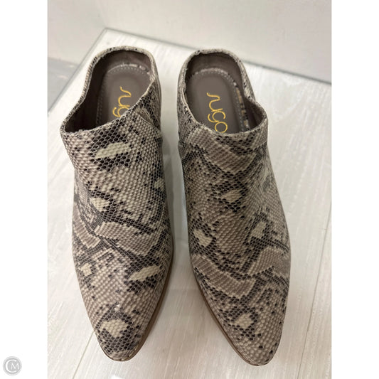 Shoes Heels Block By Sugar In Snakeskin Print, Size: 8