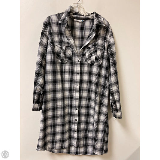 Tunic Long Sleeve By Clothes Mentor In Black, Size: L