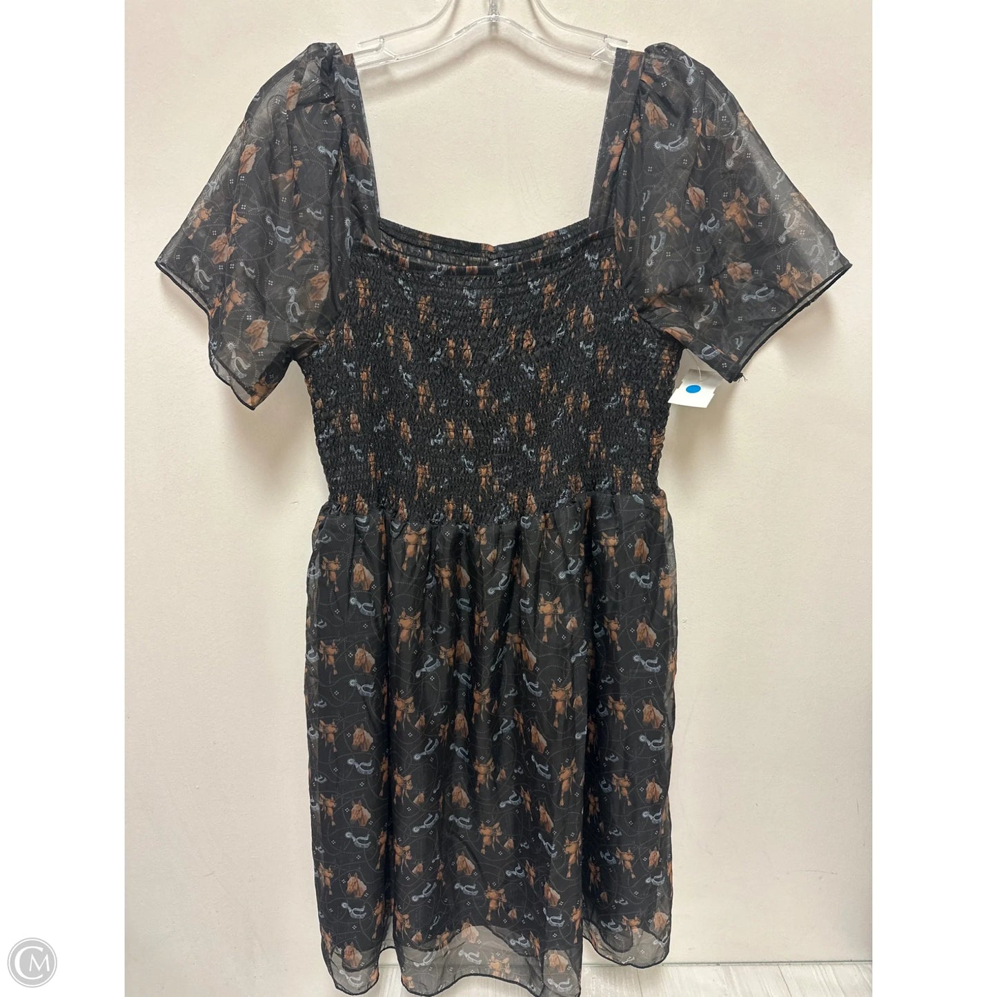 Dress Casual Midi By Clothes Mentor In Brown, Size: Xl
