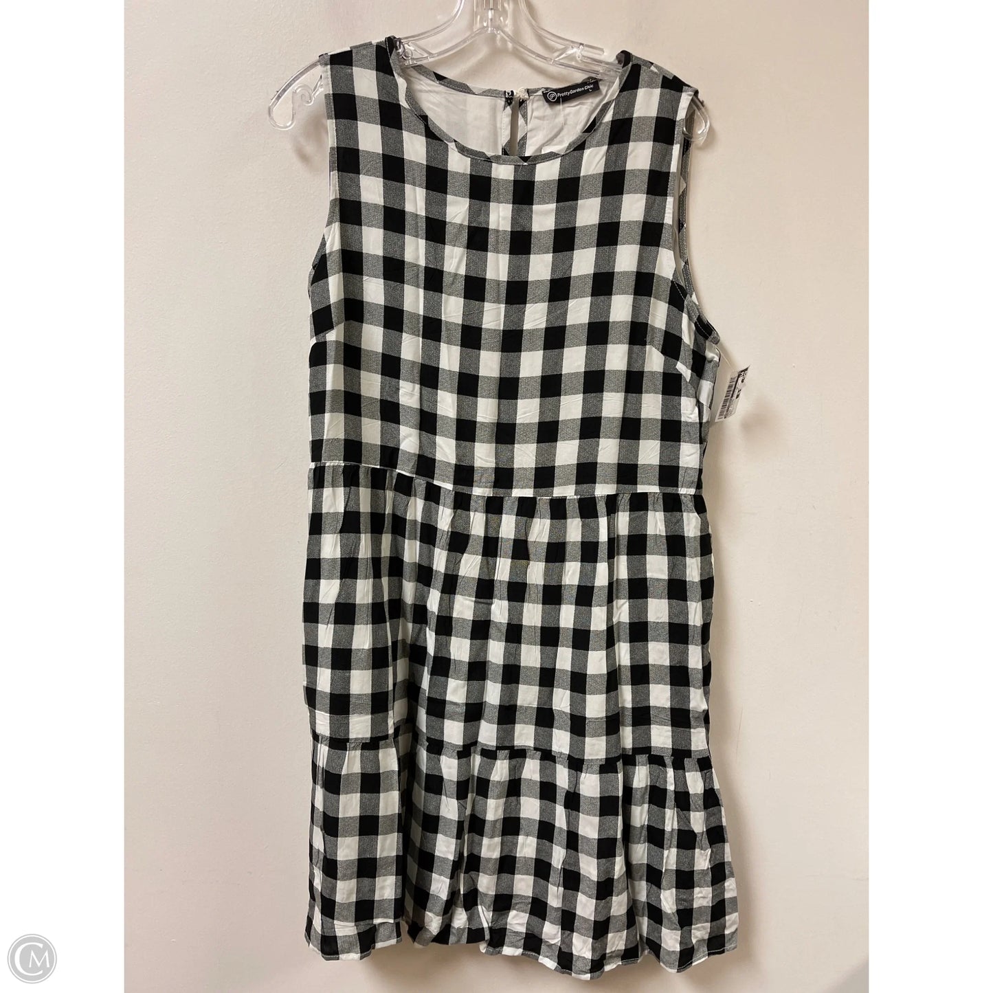 Dress Casual Midi By Prettygarden In Black & White, Size: L