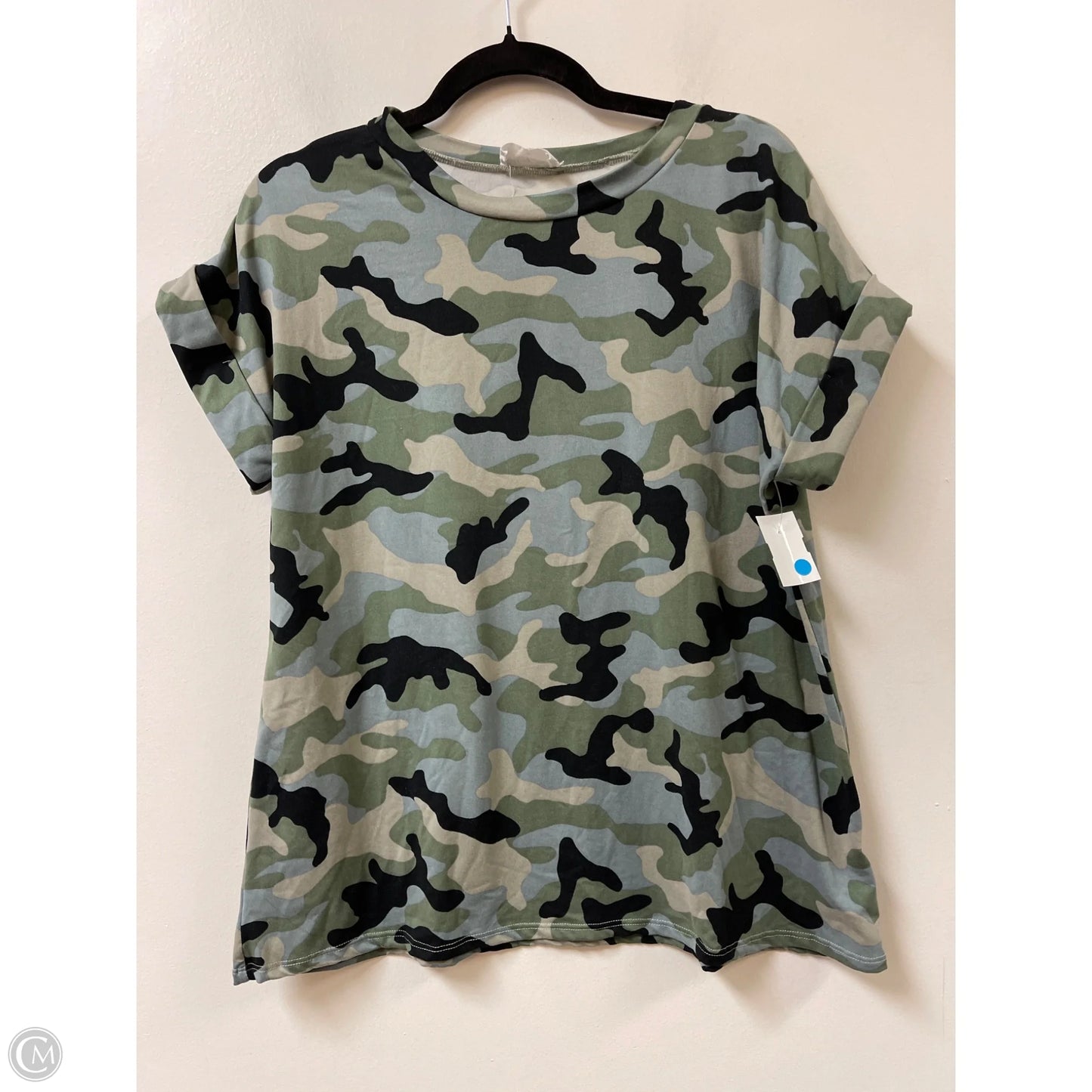 Top Short Sleeve By Clothes Mentor In Camouflage Print, Size: M