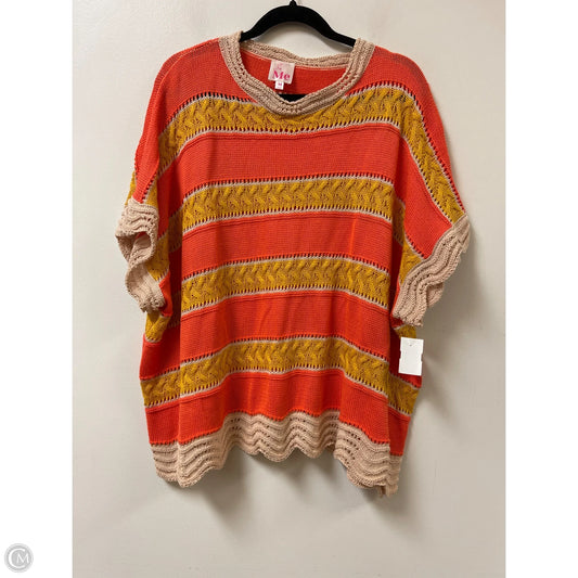Sweater Short Sleeve By Clothes Mentor In Multi-colored, Size: M