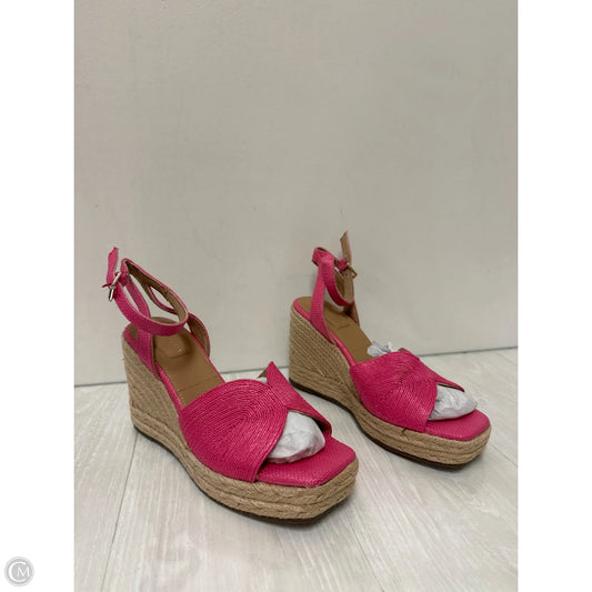 Sandals Heels Wedge By Kelly And Katie In Pink, Size: 10