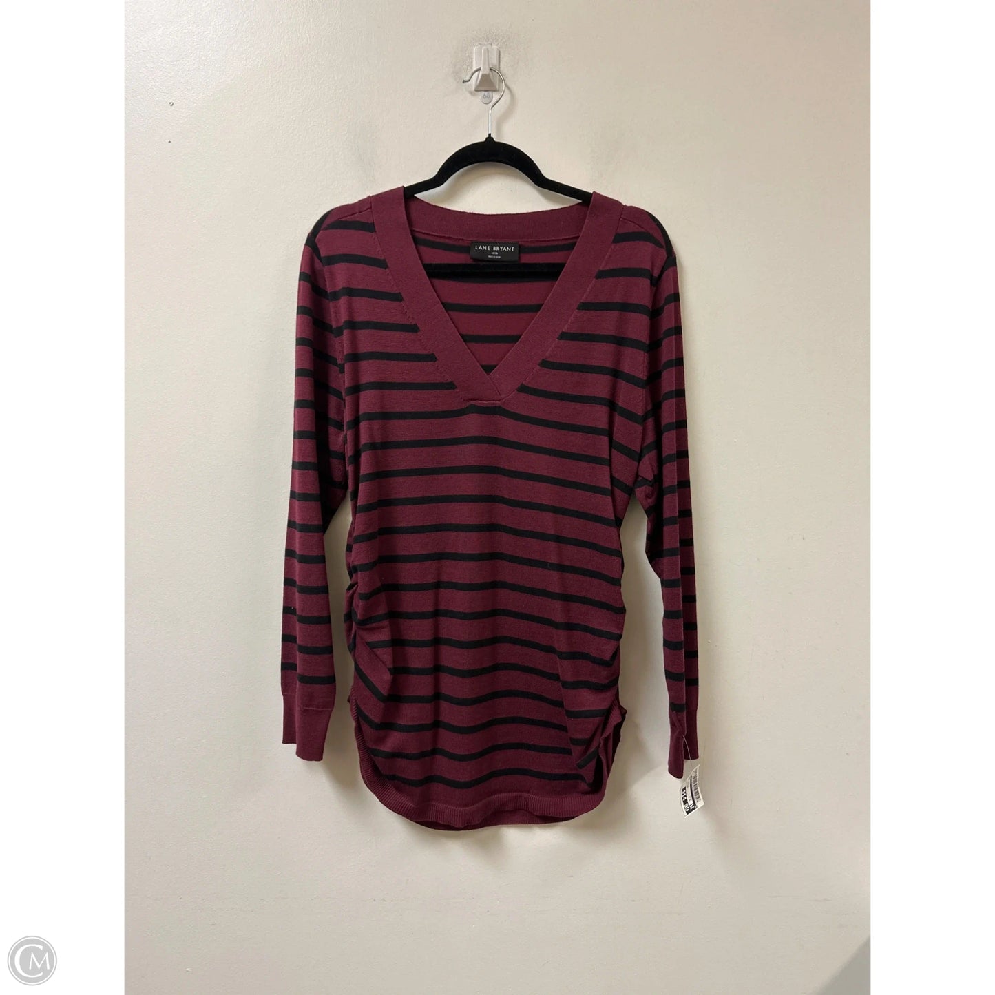 Sweater By Lane Bryant In Striped Pattern, Size: 2x