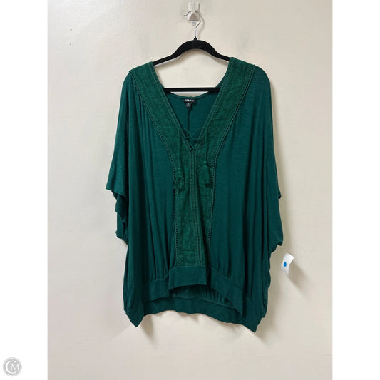 Top Short Sleeve By Torrid In Green, Size: 3x