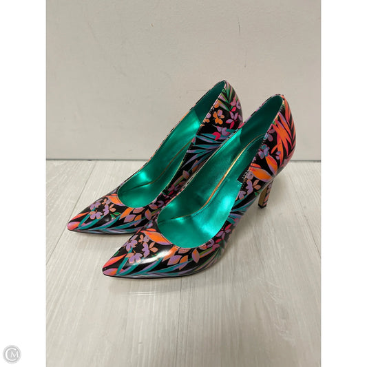 Shoes Heels Stiletto By Nine West In Floral Print, Size: 11