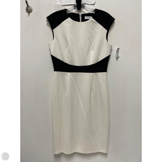 Dress Work By Calvin Klein In Black & White, Size: S