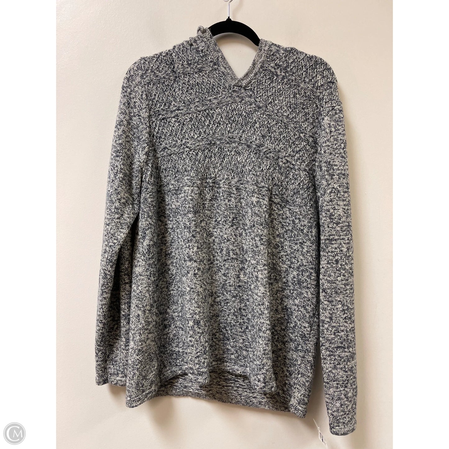 Sweatshirt Hoodie By Clothes Mentor In Grey, Size: L