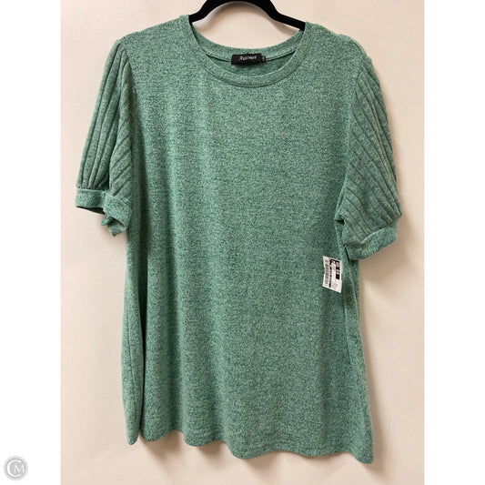 Top Short Sleeve By Clothes Mentor In Green, Size: 2x