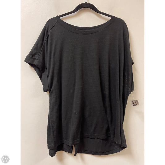 Top Short Sleeve By Jane And Delancey In Black, Size: 2x