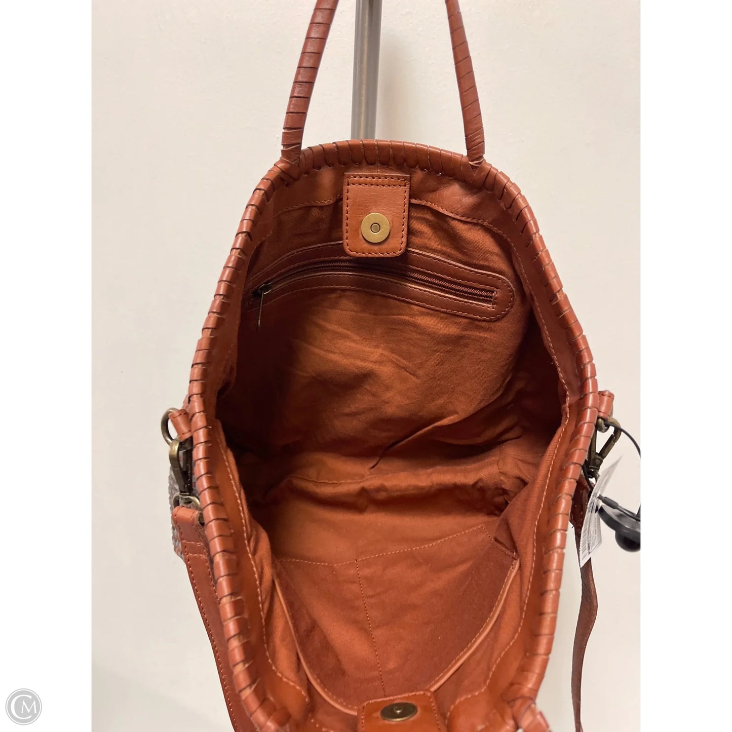 Handbag Leather By Cmc, Size: Medium