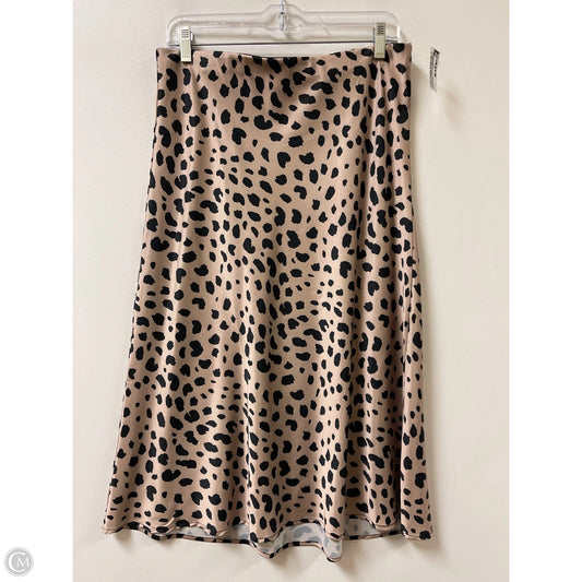 Skirt Maxi By Clothes Mentor In Leopard Print, Size: 12