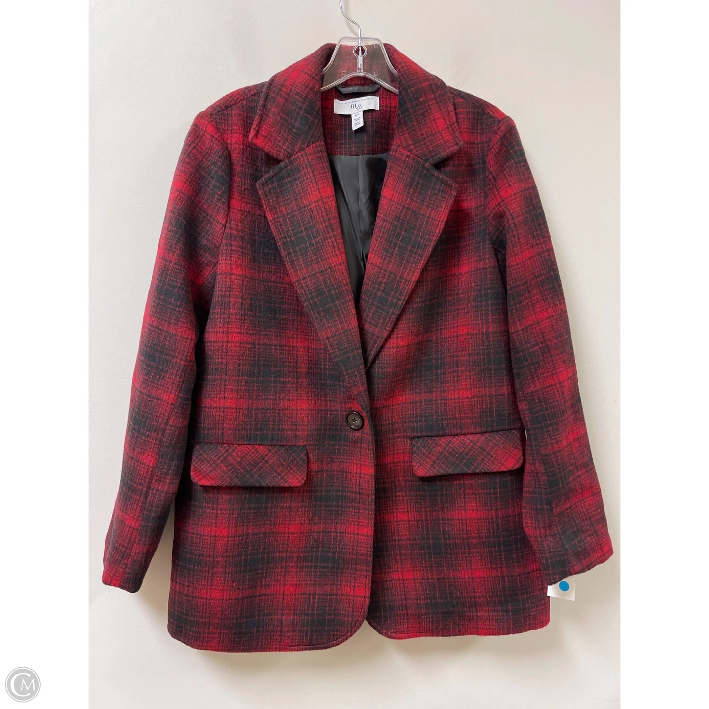 Blazer By Clothes Mentor In Blue & Red, Size: Sp