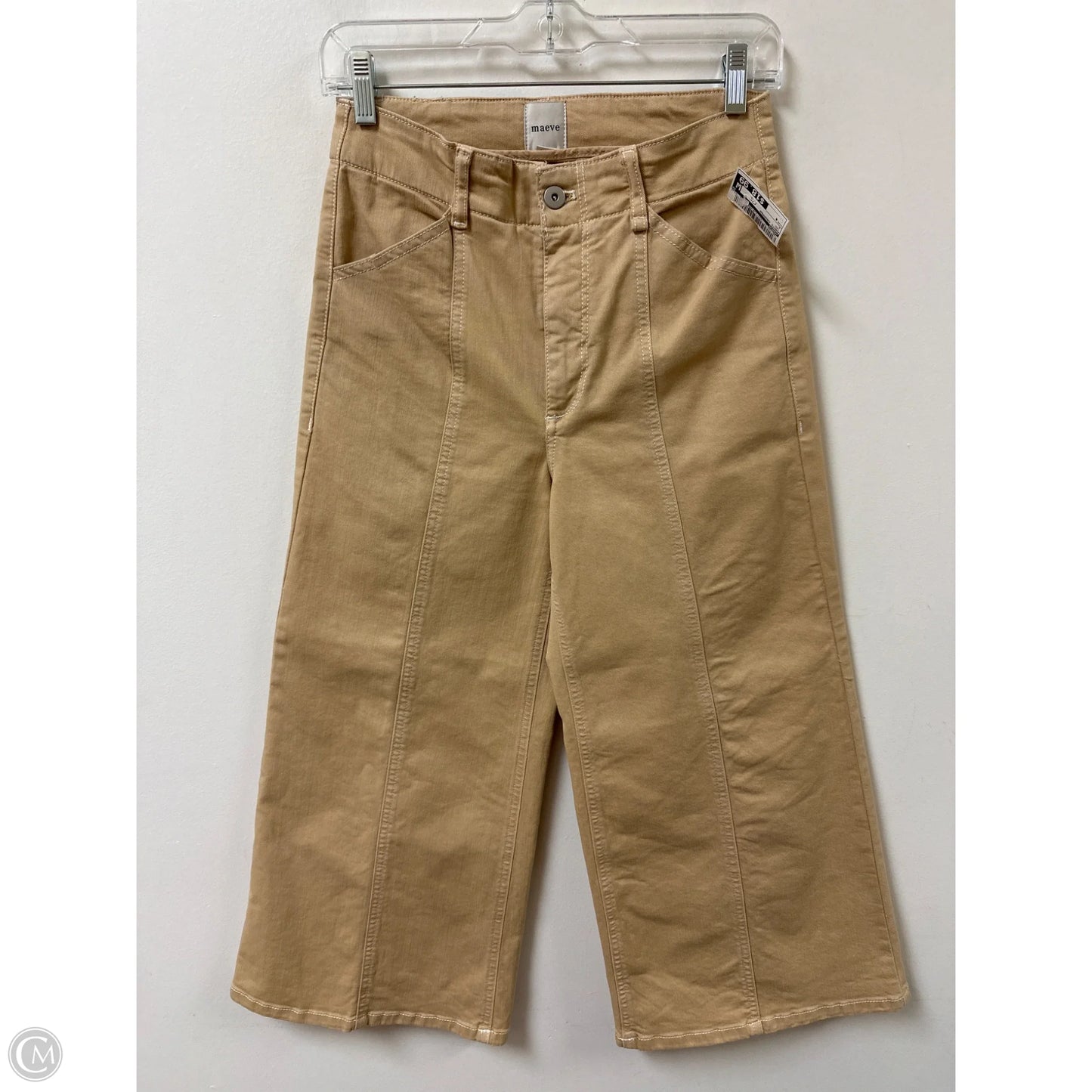 Pants Cropped By Maeve In Tan, Size: 4