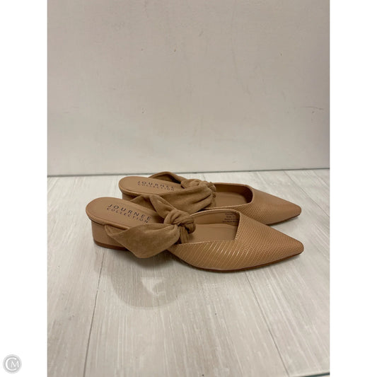 Shoes Heels Block By Journee In Tan, Size: 10
