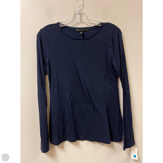 Top Long Sleeve Basic By White House Black Market In Navy, Size: S